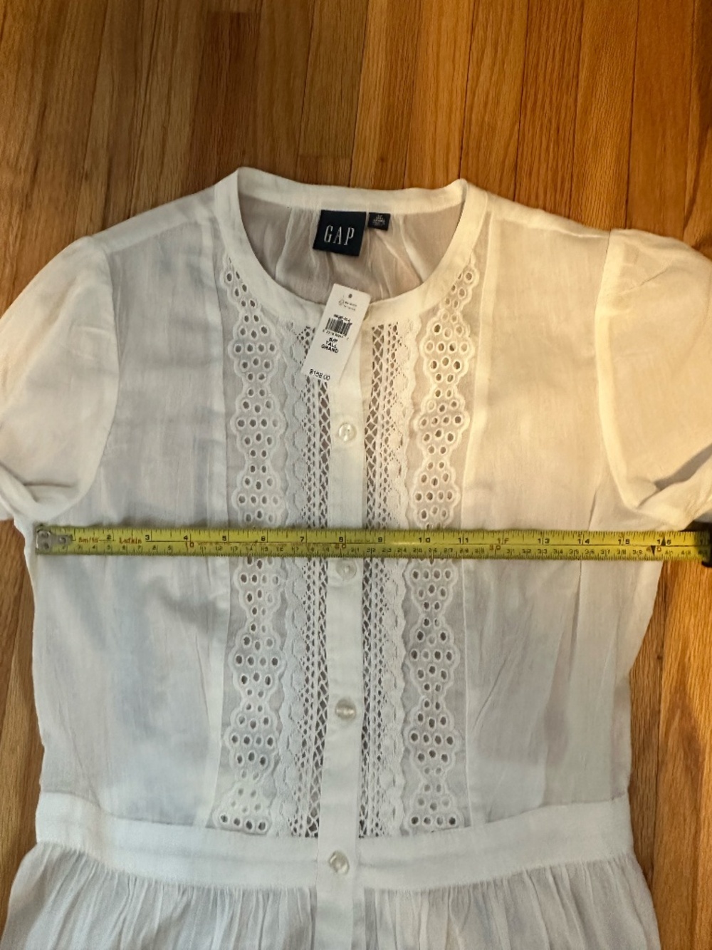 White Cotton Gap Dress - Picture 5 of 6